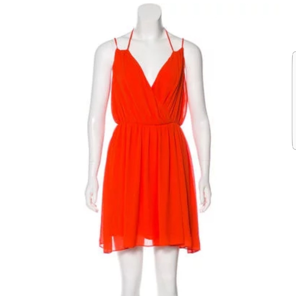 Porta gathered flared dress